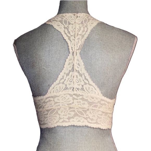 Woman's Free People White Bralette Size S - Picture 2 of 10